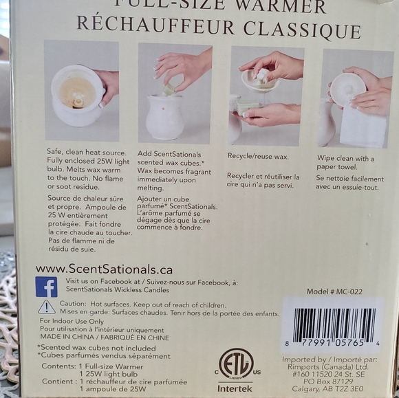 Scentsationals Accents Large Scentsationals Wax Warme Sitara Full Size Poshmark